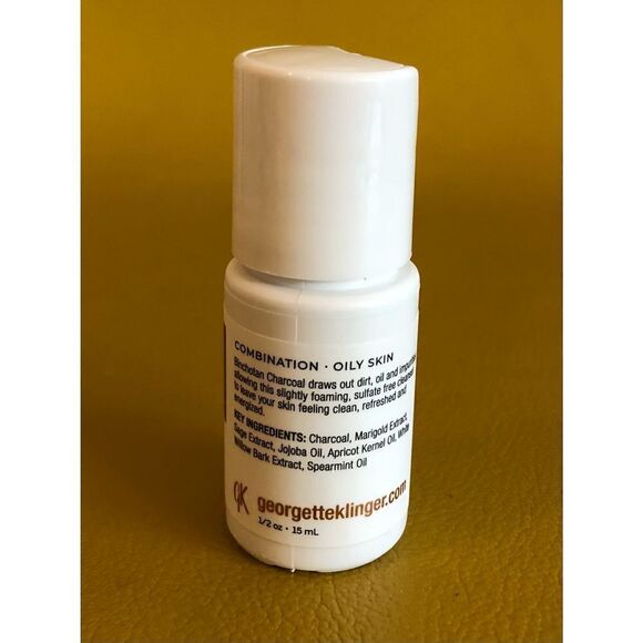 Brand New Georgette Klinger Charcoal Cleansing Gel Combination Oily Skin 15ml - Picture 2 of 3